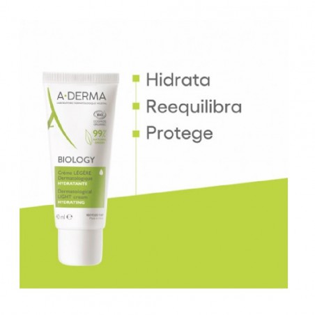 A-Derma Biology Ligera Dermatológica Hidratante 40ml
