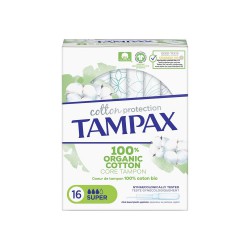 Tampax Cotton Súper 16 Unidades