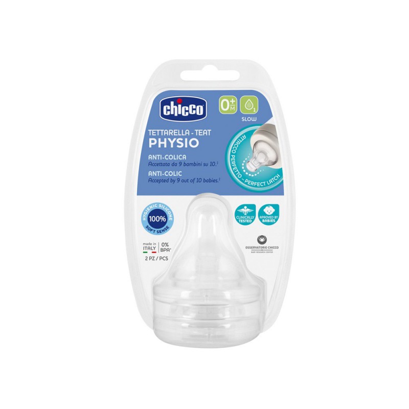 Chicco Tetina Physio 0M Flujo Lento