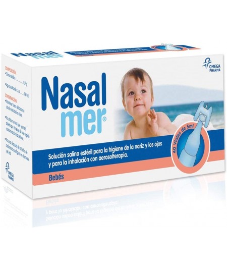 Nasalmer Solución Salina Esteril 40 Viales 5 ML