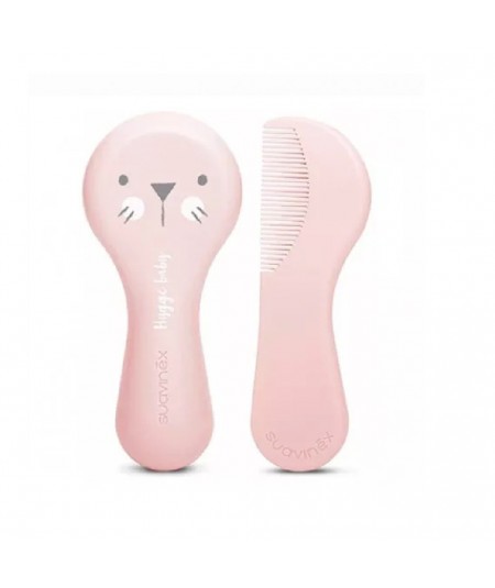 Suavinex Cepillo y Peine Infantil Rosa