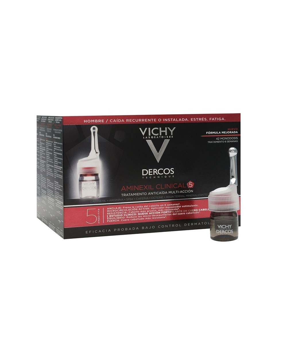 Vichy Dercos Aminexil Clinical 5 Hombre 21 Monodosis x 6 ml